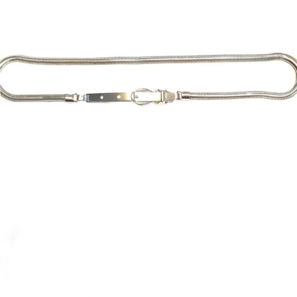 Vintage silver skinny belt